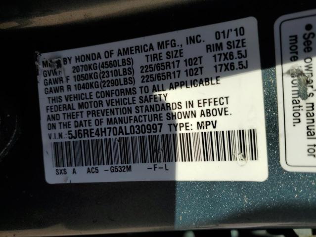 Photo 11 VIN: 5J6RE4H70AL030997 - HONDA CRV 