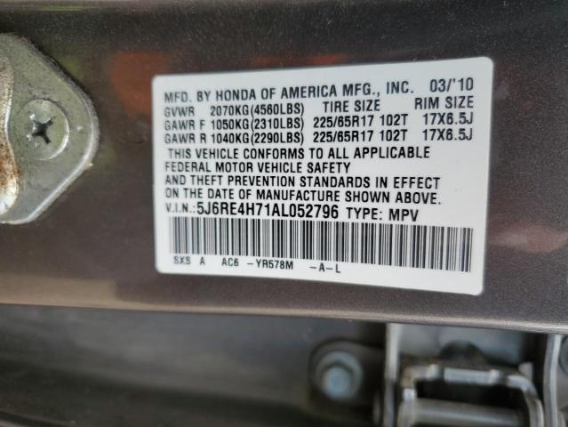 Photo 11 VIN: 5J6RE4H71AL052796 - HONDA CR-V EXL 