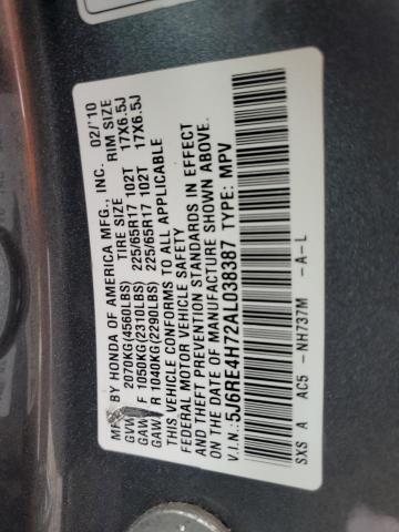 Photo 12 VIN: 5J6RE4H72AL038387 - HONDA CRV 