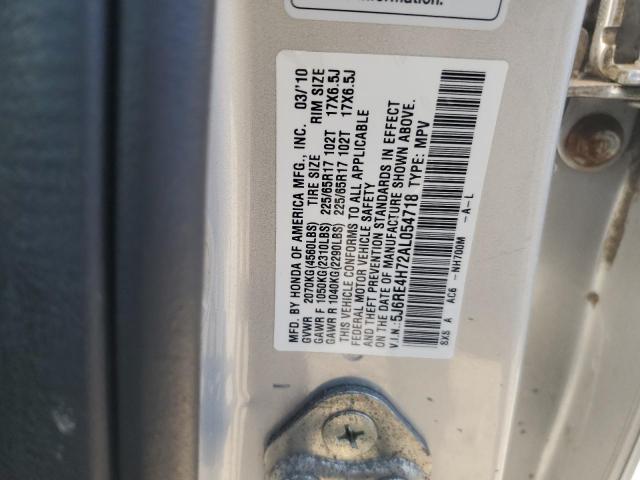 Photo 12 VIN: 5J6RE4H72AL054718 - HONDA CR-V EXL 