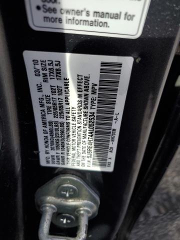 Photo 11 VIN: 5J6RE4H74AL052534 - HONDA CR-V EXL 