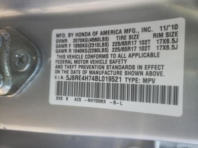 Photo 9 VIN: 5J6RE4H74BL019521 - HONDA CR-V EXL 