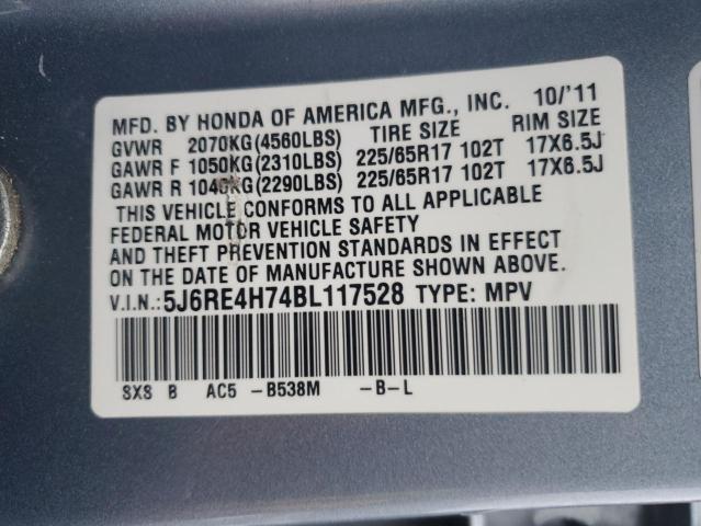 Photo 12 VIN: 5J6RE4H74BL117528 - HONDA CR-V EXL 