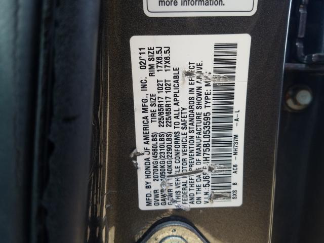 Photo 9 VIN: 5J6RE4H75BL053595 - HONDA CR-V EXL 