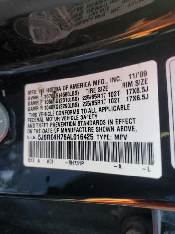 Photo 11 VIN: 5J6RE4H76AL016425 - HONDA CRV 