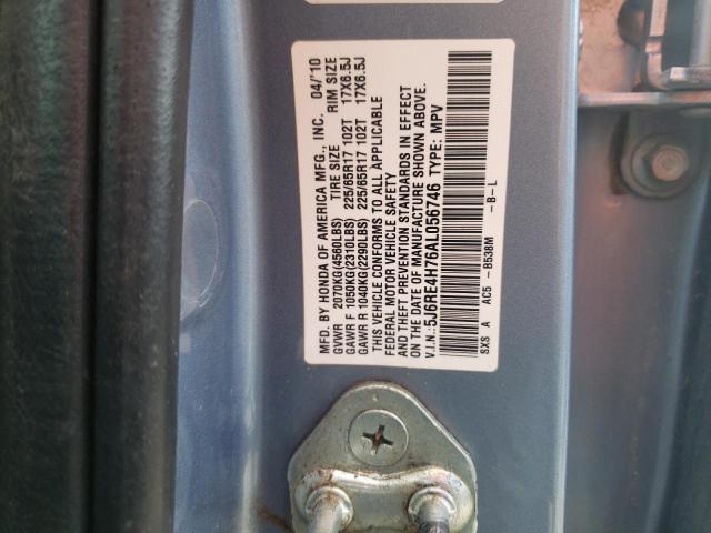 Photo 11 VIN: 5J6RE4H76AL056746 - HONDA CR-V EXL 