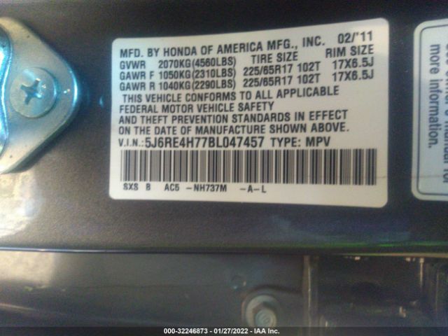 Photo 8 VIN: 5J6RE4H77BL047457 - HONDA CR-V 