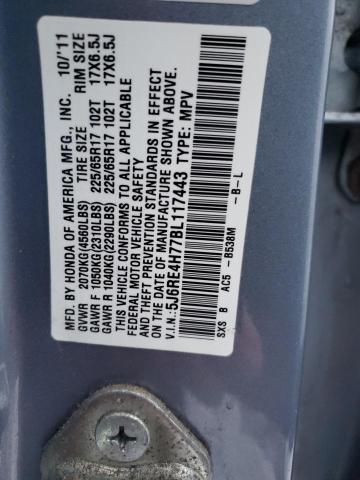 Photo 12 VIN: 5J6RE4H77BL117443 - HONDA CR-V EXL 