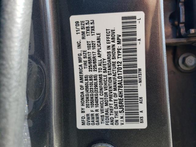 Photo 11 VIN: 5J6RE4H78AL017012 - HONDA CR-V EXL 