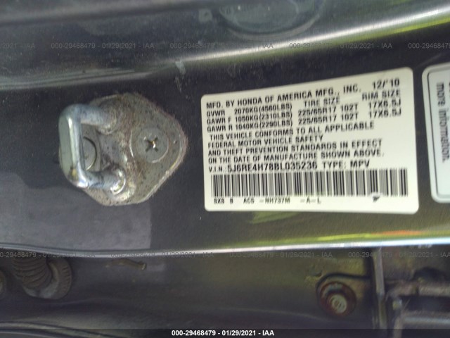 Photo 8 VIN: 5J6RE4H78BL035236 - HONDA CR-V 