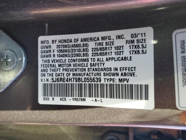 Photo 11 VIN: 5J6RE4H79BL055639 - HONDA CRV 