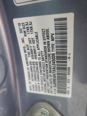 Photo 12 VIN: 5J6RE4H7XAL045006 - HONDA CR-V EXL 