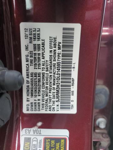 Photo 12 VIN: 5J6RM3H31DL014595 - HONDA CRV 