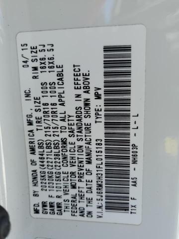 Photo 12 VIN: 5J6RM3H31FL015183 - HONDA CR-V LX 