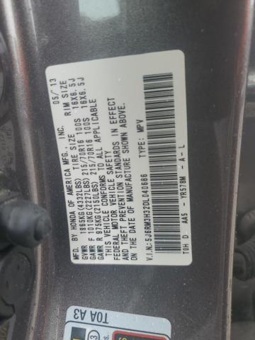 Photo 12 VIN: 5J6RM3H32DL040686 - HONDA CR-V LX 