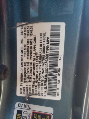 Photo 12 VIN: 5J6RM3H35DL029360 - HONDA CRV 