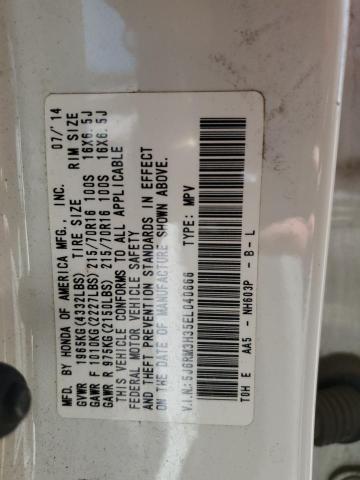 Photo 13 VIN: 5J6RM3H35EL040666 - HONDA CR-V LX 