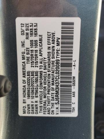 Photo 12 VIN: 5J6RM3H37CL020089 - HONDA CRV 