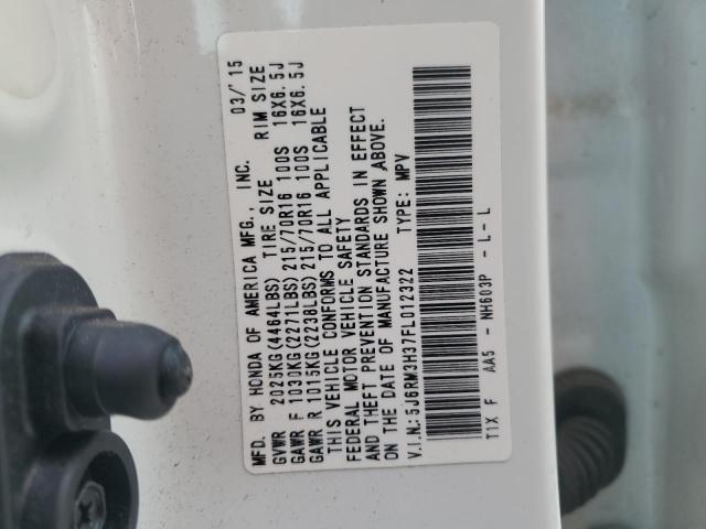 Photo 12 VIN: 5J6RM3H37FL012322 - HONDA CR-V LX 