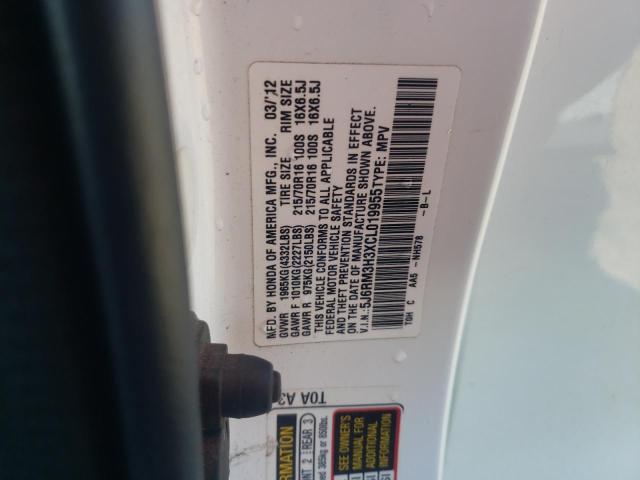 Photo 11 VIN: 5J6RM3H3XCL019955 - HONDA CR-V LX 