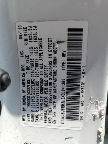 Photo 13 VIN: 5J6RM3H3XDL041360 - HONDA CR-V LX 