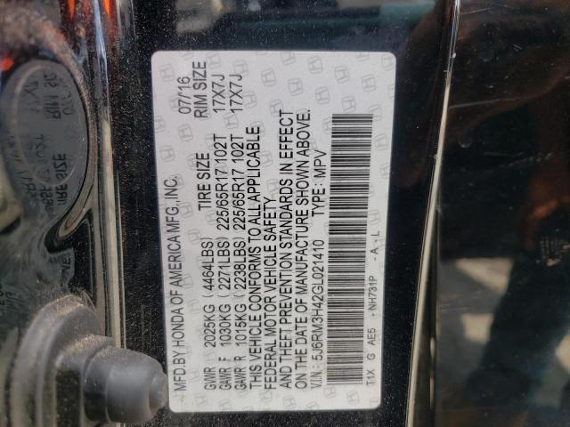 Photo 13 VIN: 5J6RM3H42GL021410 - HONDA CR-V SE 