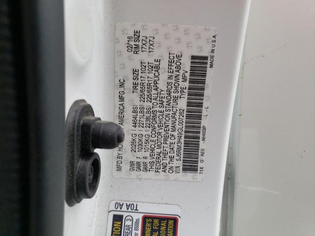 Photo 11 VIN: 5J6RM3H49GL007262 - HONDA CR-V SE 