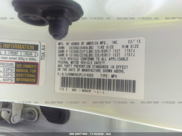 Photo 8 VIN: 5J6RM3H50FL014656 - HONDA CR-V 