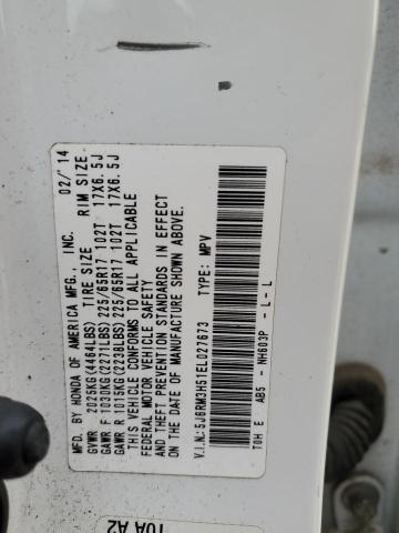 Photo 13 VIN: 5J6RM3H51EL027673 - HONDA CR-V EX 