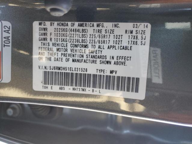 Photo 12 VIN: 5J6RM3H51EL031528 - HONDA CRV 