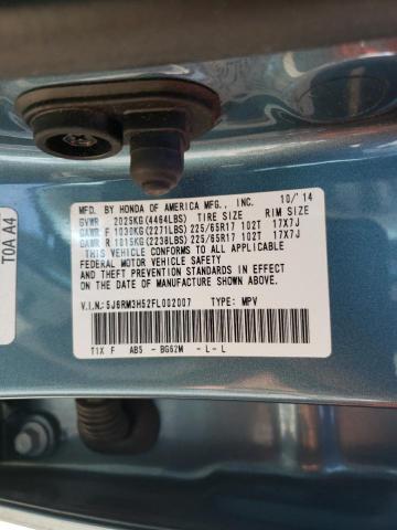 Photo 12 VIN: 5J6RM3H52FL002007 - HONDA CR-V EX 