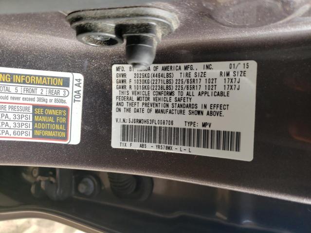 Photo 9 VIN: 5J6RM3H53FL008706 - HONDA CR-V EX 