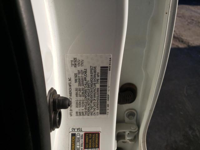 Photo 11 VIN: 5J6RM3H53GL003569 - HONDA CR-V EX 