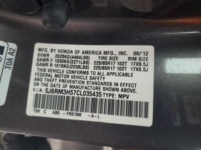 Photo 13 VIN: 5J6RM3H57CL035435 - HONDA CR-V EX 