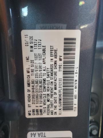 Photo 11 VIN: 5J6RM3H57FL012130 - HONDA CR-V EX 