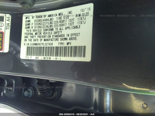 Photo 8 VIN: 5J6RM3H57FL027436 - HONDA CR-V 