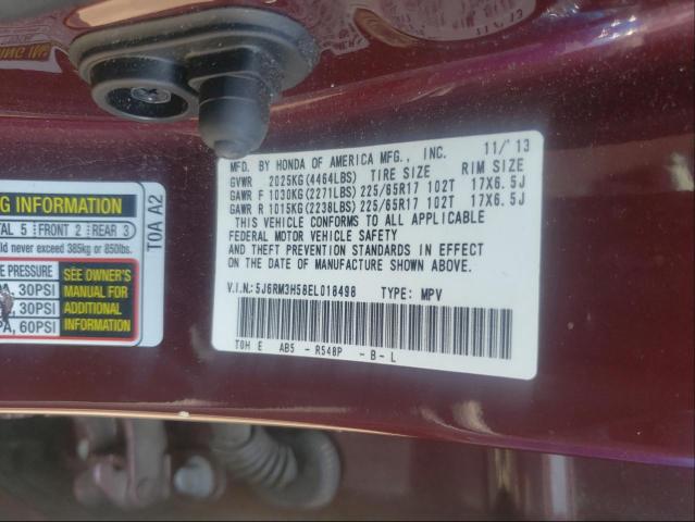 Photo 9 VIN: 5J6RM3H58EL018498 - HONDA CR-V EX 