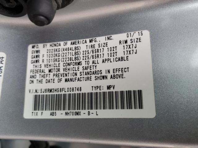 Photo 11 VIN: 5J6RM3H58FL008748 - HONDA CR-V EX 