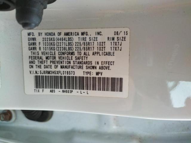 Photo 9 VIN: 5J6RM3H5XFL019573 - HONDA CR-V EX 