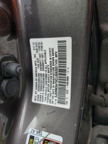 Photo 12 VIN: 5J6RM3H70CL006263 - HONDA CR-V EXL 