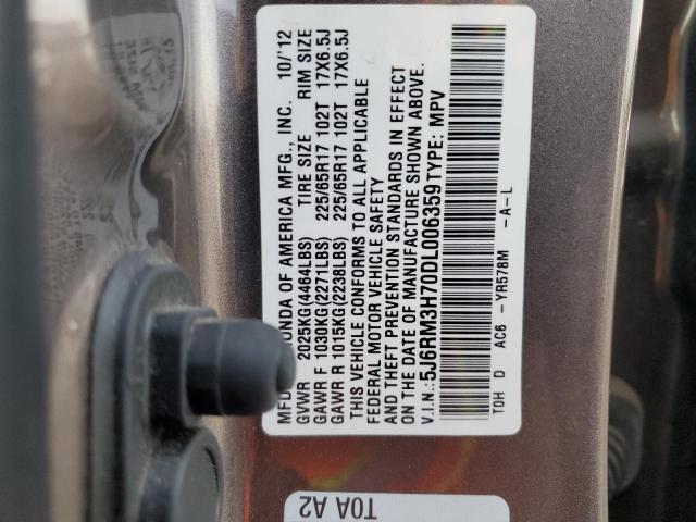 Photo 12 VIN: 5J6RM3H70DL006359 - HONDA CR-V EXL 