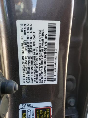 Photo 9 VIN: 5J6RM3H70DL023940 - HONDA CR-V EXL 