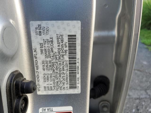 Photo 13 VIN: 5J6RM3H71GL022610 - HONDA CR-V EXL 