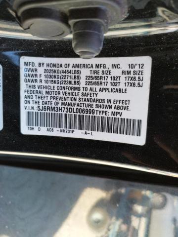 Photo 9 VIN: 5J6RM3H73DL006999 - HONDA CR-V EXL 