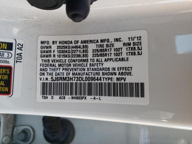 Photo 9 VIN: 5J6RM3H73DL009644 - HONDA CR-V EXL 