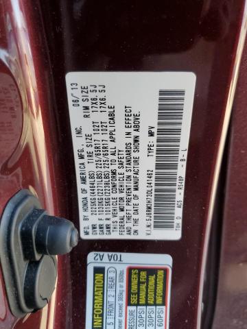 Photo 11 VIN: 5J6RM3H73DL041462 - HONDA CR-V EXL 