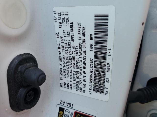 Photo 13 VIN: 5J6RM3H73EL020662 - HONDA CR-V EXL 