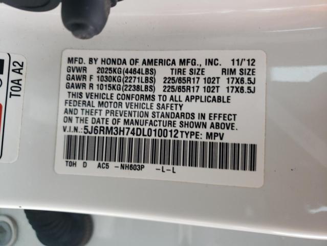 Photo 13 VIN: 5J6RM3H74DL010012 - HONDA CRV 