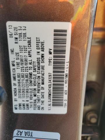 Photo 12 VIN: 5J6RM3H74DL043267 - HONDA CR-V EXL 