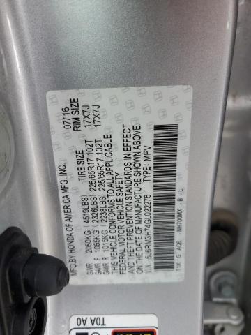 Photo 12 VIN: 5J6RM3H74GL022276 - HONDA CR-V EXL 